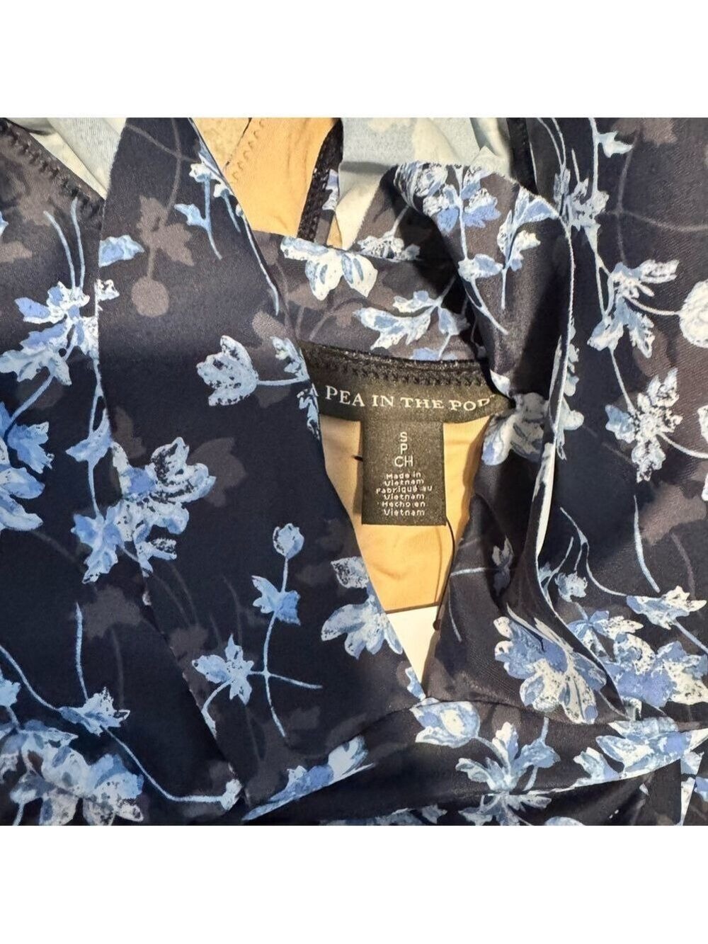 A Pea in the Pod Navy Floral One Piece Swimsuit - Picture 10 of 10